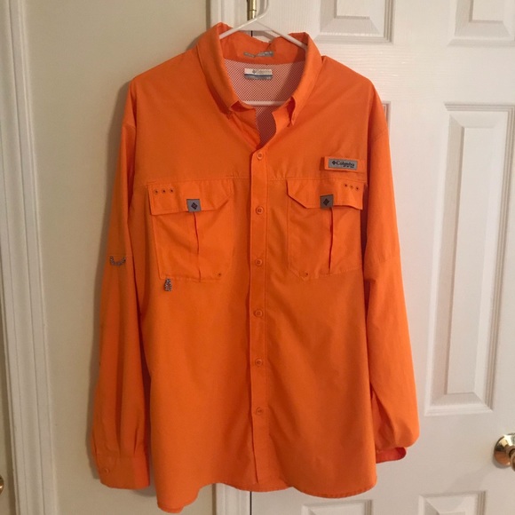 Columbia Other - Columbia PFG Orange Blood ‘N Guts Shirt